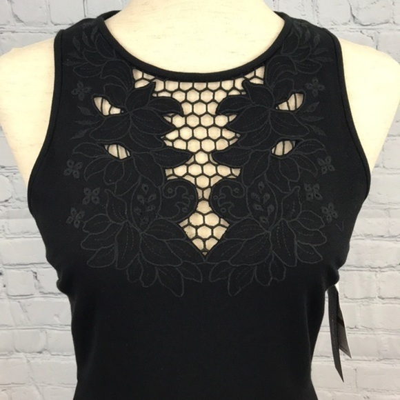 CYNTHIA STEFFE Sleeveless A Line Dress Black sz 0 - Picture 2 of 10